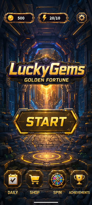Lucky Gems Golden Fortune Screenshot 0
