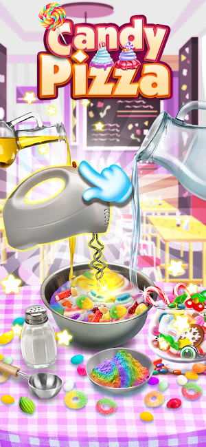 Candy Pizza Maker - Fun Dessert Food Cooking Game Screenshot 1