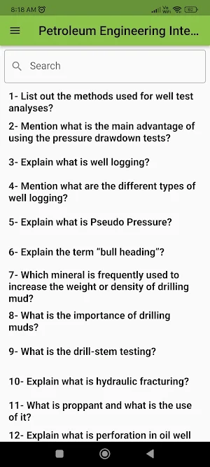 Petroleum Engineering Screenshot 0