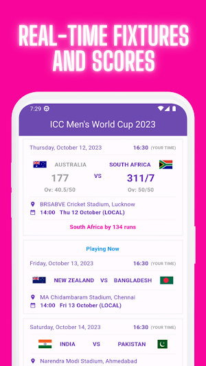 Cricket World Cup 2023 Live Screenshot 0