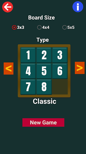Puzzle 15 - Classical Sliding Puzzle Game Screenshot 0