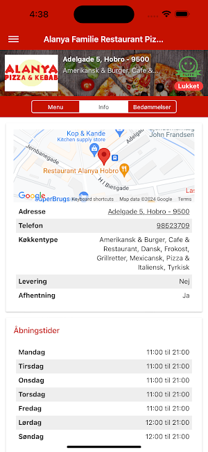 Alanya Pizza Hobro Screenshot 1