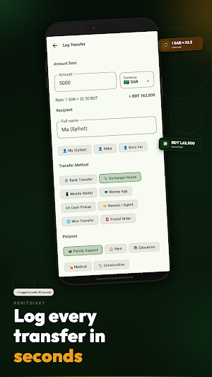 RemitDiary - Remit Tracker Screenshot 2