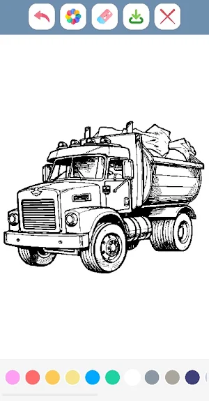 Trucks Coloring Book Screenshot 3