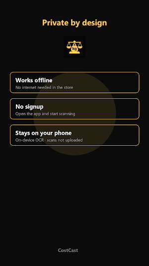 CostCast: Unit Price Scanner Screenshot 3