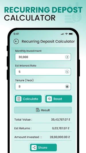 Loan EMI Calculator Screenshot 3