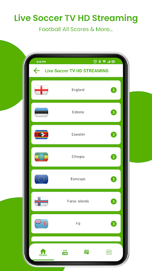 Live Soccer TV HD STREAMING Screenshot 0