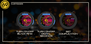 [69D] Color Me 3 watch face Screenshot 2