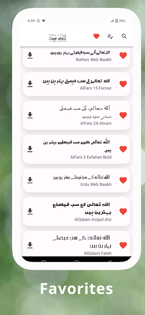 Urdu Fonts Hub Screenshot 2