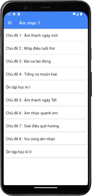 Âm nhạc Lớp1 Screenshot 1