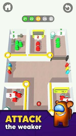 Pin Clash: Crewmate Army Screenshot 1
