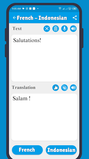Traducteur Indonésien Francais Screenshot 0