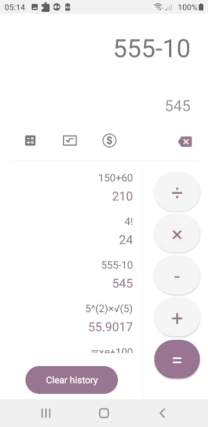 Calculator Screenshot 2