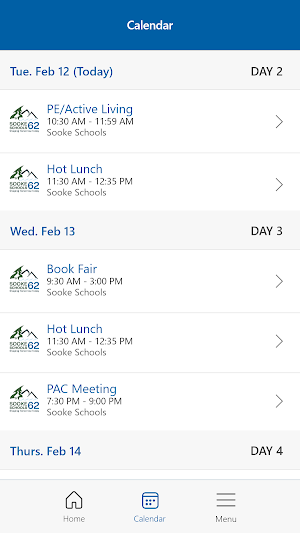 Sooke School District Screenshot 3