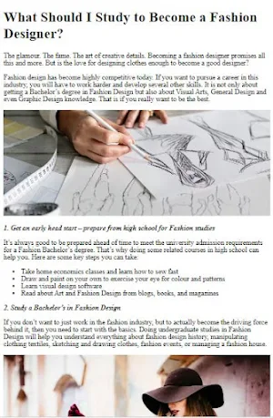 How to Become Fashion Designer Screenshot 2