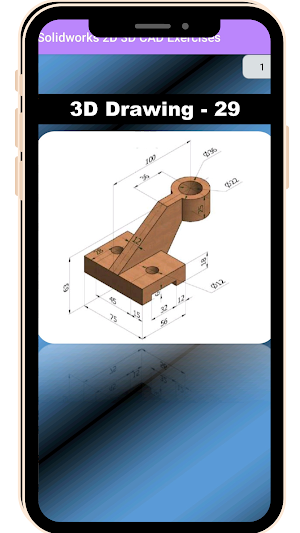 SolidWorks 2D 3D CAD Exercises Screenshot 3