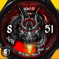 Dragon Fire Watch Face 007