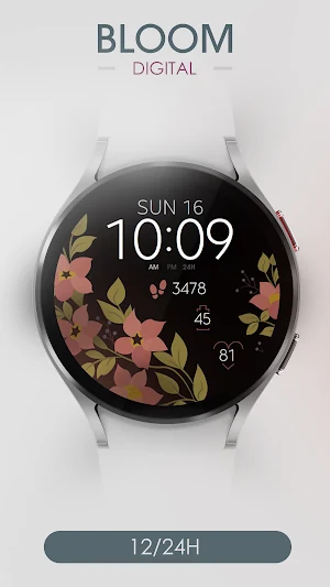 Bloom Digital Watch Face Screenshot 1