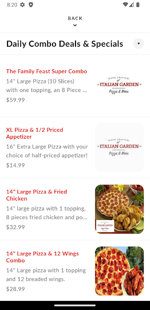 Italian Garden - Pizza & More Screenshot 2