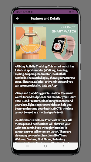 kalinco smart watch Screenshot 2