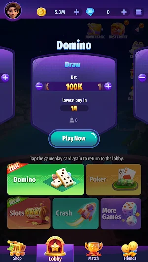 Domino Hub slots poker crash Screenshot 0