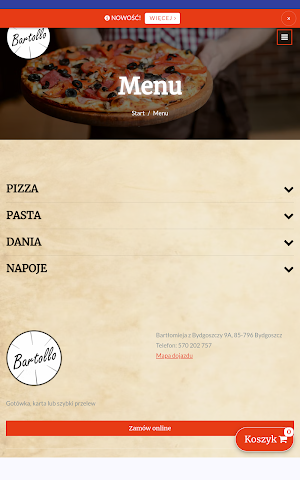 Pizzeria Bartollo Screenshot 2