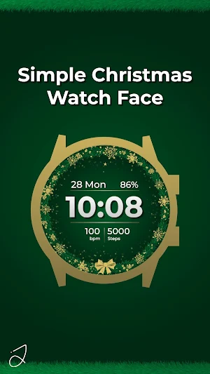 Simple Christmas Watch Face Screenshot 0