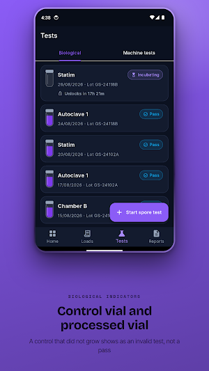 SteriProof: Autoclave Logbook Screenshot 2
