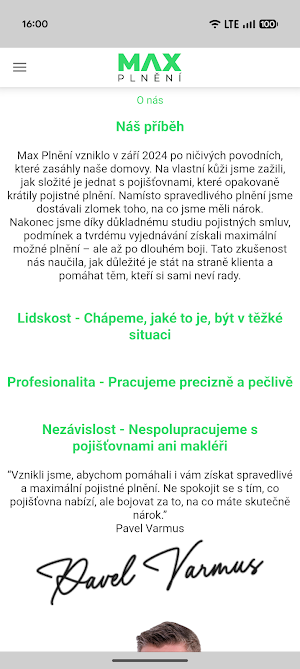 Max Plnění Screenshot 2