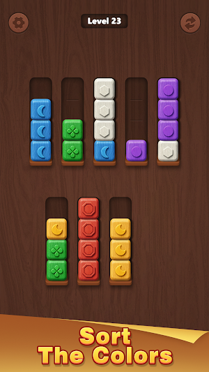 Wood Sort - Color Puzzle Game Screenshot 0