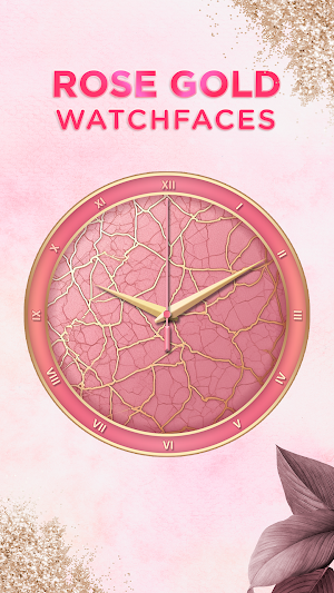 Rose Gold Theme Watch Faces Screenshot 1