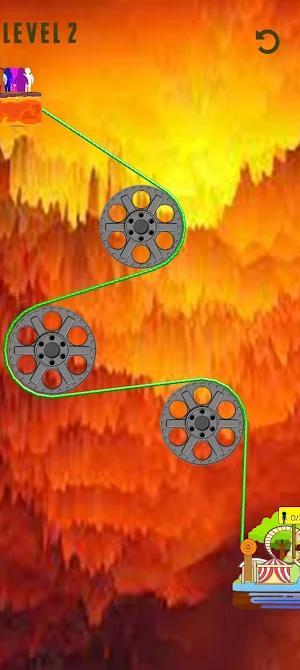 Rope Climb Volcano Adventure Screenshot 2