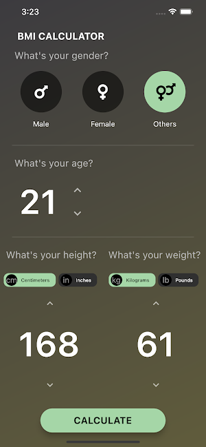 Vigor BMI Calculator Screenshot 0