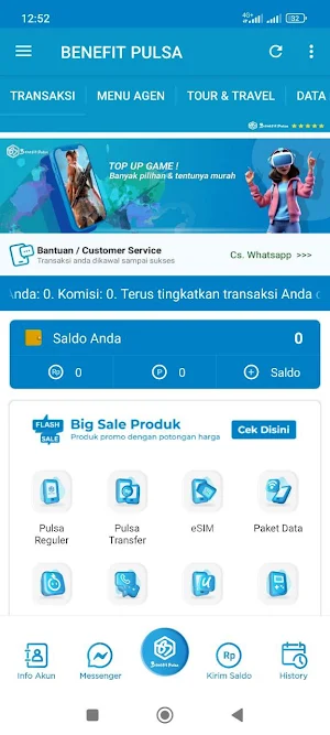 BENEFIT PULSA Screenshot 1