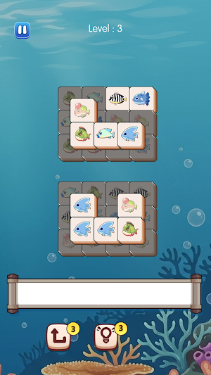 Fishy Sea World Tile Match Screenshot 1