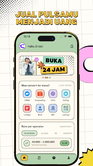 Sidopulsa: Tukar/Convert Pulsa Screenshot 1