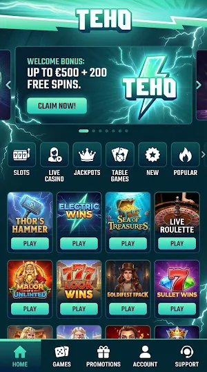 Teho Kasino Screenshot 1