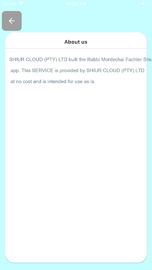 Rabbi Mordechai Fachler Shiurim Screenshot 1