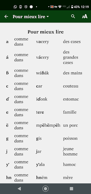 Wamey Lectionary Screenshot 2