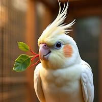 Cockatiel bird Wallpaper 4K