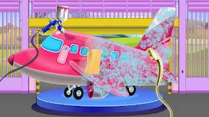 Messy Airplane Cleaning: Washing Dirty Plane Screenshot 1