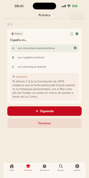 CCSE Examen - Nacionalidad Screenshot 3