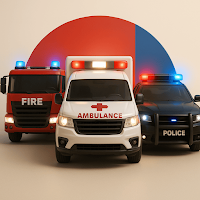 Police Car Ambulance Firetruck