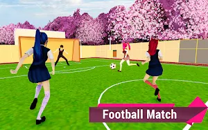 Anime School Girl Life Games Screenshot 0