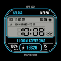 Retro Digital Watch Face 006