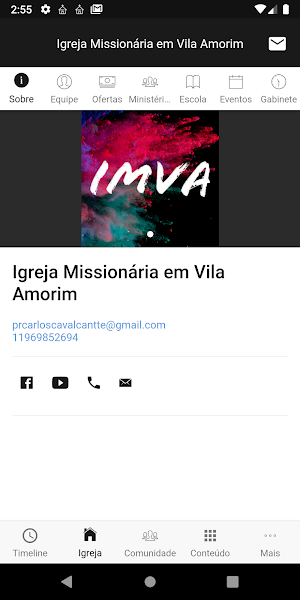 Igreja Missionária em Vila Amorim Screenshot 2