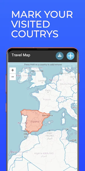 Travel Map Screenshot 1