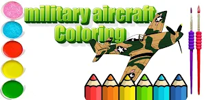 Coloring military plane Screenshot 0