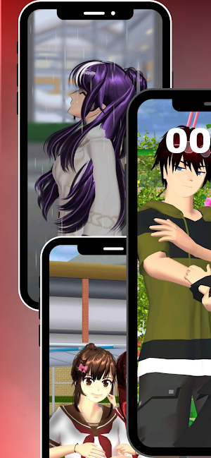 Sakura Wallpaper Hijab School Screenshot 2