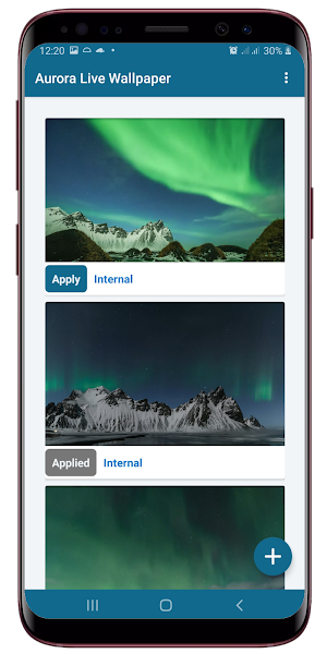 Northern Lights Live Wallpaper Screenshot 2